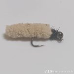 Tungsten Tan mop fly nymph (price for 12 flies )