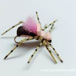 Fart albert black and tan foam with pink wing (price for 12 flies)