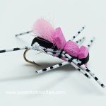 Fat albert black and pink foam fly (price for 12 flies)