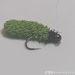 Tungsten olive mop fly nymph (price for 12 flies )
