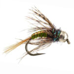 Ales TG Olive Allstars Nymph SILVER BEAD (prices for 12 flies)