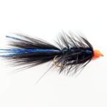 BLUE CRYSTAL WOOLLY BUGGER ORANGE HEAD STREAMER (PRICE FOR 12 PIECES)