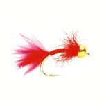 blood red marabou Nymph goldhead (prices for 12 flies)