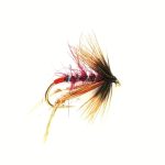 Claret Pear rib hopper dry (prices for 12 flies)