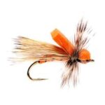 Orange foam elk dry (prices for 12 flies)