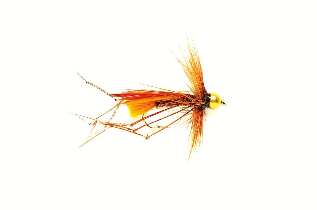 Daddy-Sinking-Orange-Tag.jpg Daddy (Sinking) Orange Tag hopper dry (prices for 12 flies) - Image 1