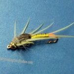 YELLOW BIOT STONE FLY BEADHEAD NYMPH STREAMER(PRICE FOR 12 PIECES)
