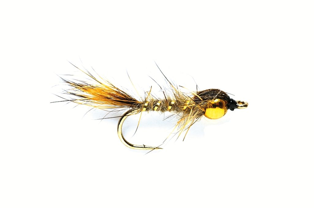 GRHE-Nymph-Natural-Gold-Nugget.jpg GRHE Nymph Natura goldhead fly (price for 12 piecs) - Image 1