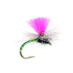 Greased klinkhammer Lightning-Pink dry fly (prices for 12 flies)