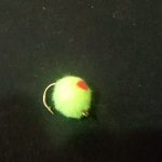 CHARTREUSE RED HOTSPOT EGG(PRICE FOR 12 PIECES)