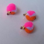 TGN mult colors pink/orange and light blue eggs with tungsten bead(price for 12 pieces)