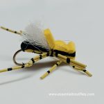 Fat albert black and yellow foam (price for 12 flies)