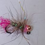tgn jig   pink athron tail hares ear euro nymph frenchie (PRICE FOR 12)