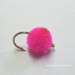 Pink red hotspot egg  fly(price for 12 flies)