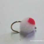 White red hotspot egg  fly(price for 12 flies)
