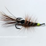 Black Frances Solomon fly (price for 12 flies)