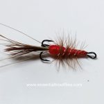 Red Frances Solomon fly (price for 12 flies)