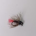 Red hotspot flashback soft hackle Euro nymph (price for 12 flies )