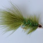 olive crystal conehead woolly bugger streamer(price for 12 pieces)