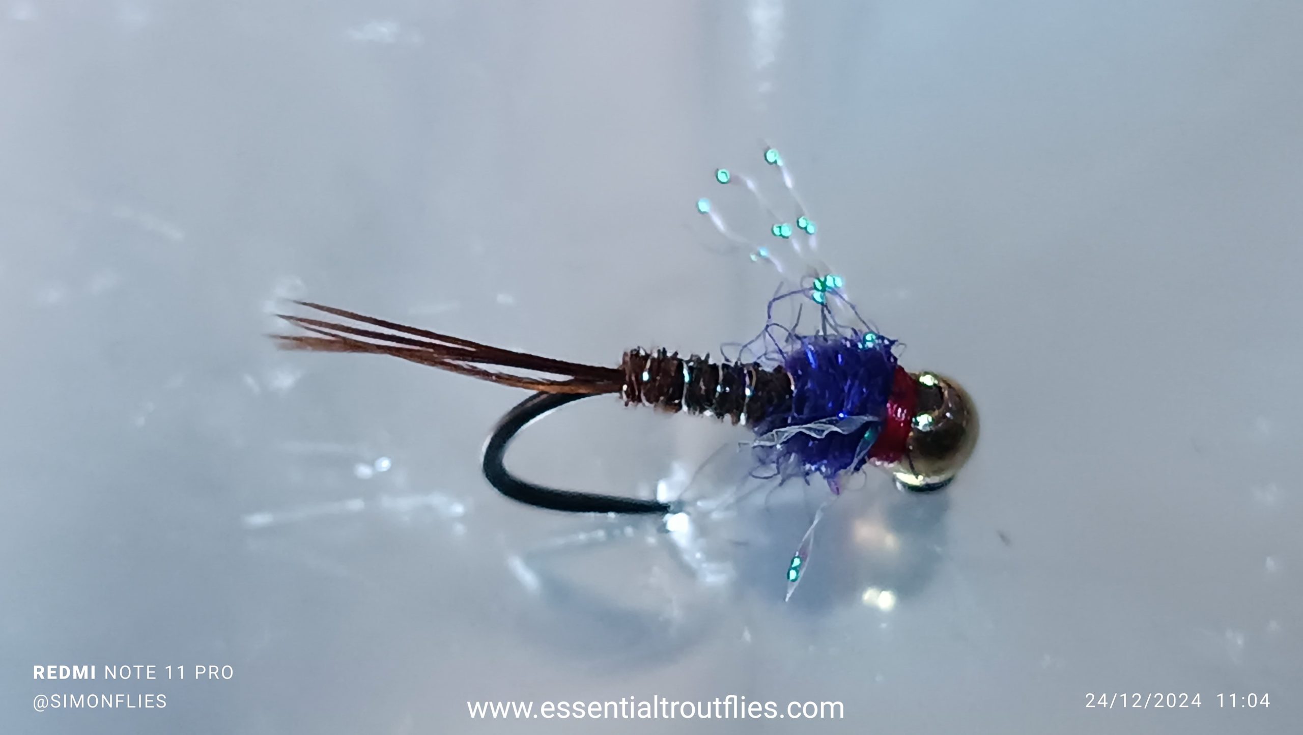 IMG_20250120_120343-scaled-1.jpg Dip purple euro nymph (price for 12 flies ) - Image 1