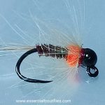 PT cdc light orange thorax tungten nymph(price for 12 flies )