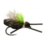 Mini Flopper black dry fly (prices for 12 flies)
