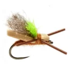 Mini Flopper tan dry fly (prices for 12 flies)