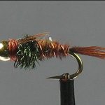 pheasant tail peacock thorax beadhead(prices for 12 flies)