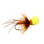 Popper-Amber hopper dry fly (prices for 12 flies)