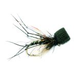 Popper Black hopper dry fly (prices for 12 flies)