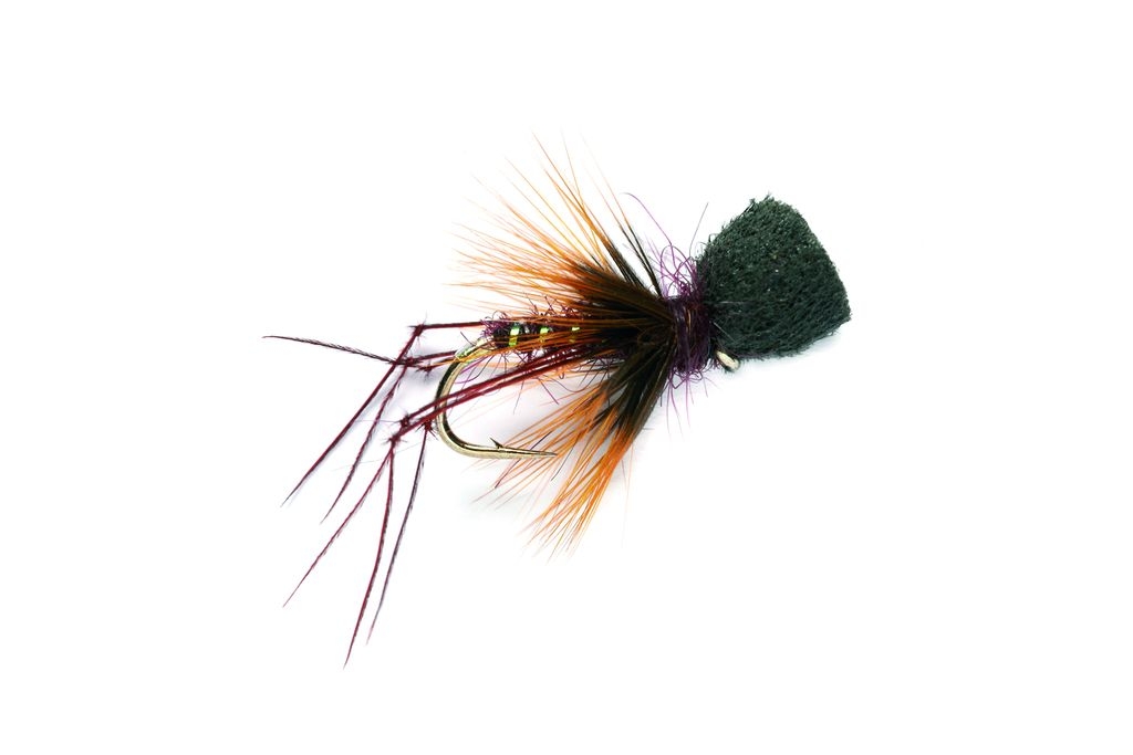 Popper-Claret.jpg Popper-Claret hopper dry fly (prices for 12 flies) - Image 1