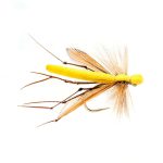 Yellow Foam  legs Daddy dry fly (prices for 12 flies)