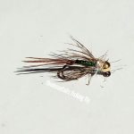 TBH-JIG HAMMER HEAD HOLO GREEN EURO NYMPH (PRICE FOR 12 PIECE)