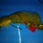 articulated butt olive monkey streamers (price for 12 pieces)