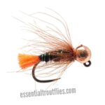 TGN JIG BLOW ORANGE TAG CDC EURO NYMPH(PRICE FOR 12 PIECES)