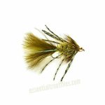 BEADHEAD RUBBER LEGGED BUGGER OLIVE(PRICE FOR 12 FLIES)