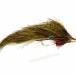 CONEHEAD OLIVE MUDDY BUNNY ZONKER MUDDLER(PRICE FOR 12 FLIES)