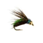 beadhead circus caddis chartreuse nymph fly(price for 12 flies)