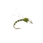 crystal midge olive nymphs fly(price for 12 flies)