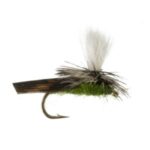 Parachute-caddis-olive-dry(prices for 12 flies)
