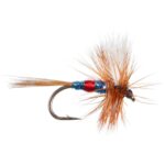 Patriot blue red spot dry (prices for 12 flies)