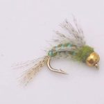 TGN BEADHEAD BIRD OF PREY OLIVE NYMPH (PRICE FOR 12 PIECES)