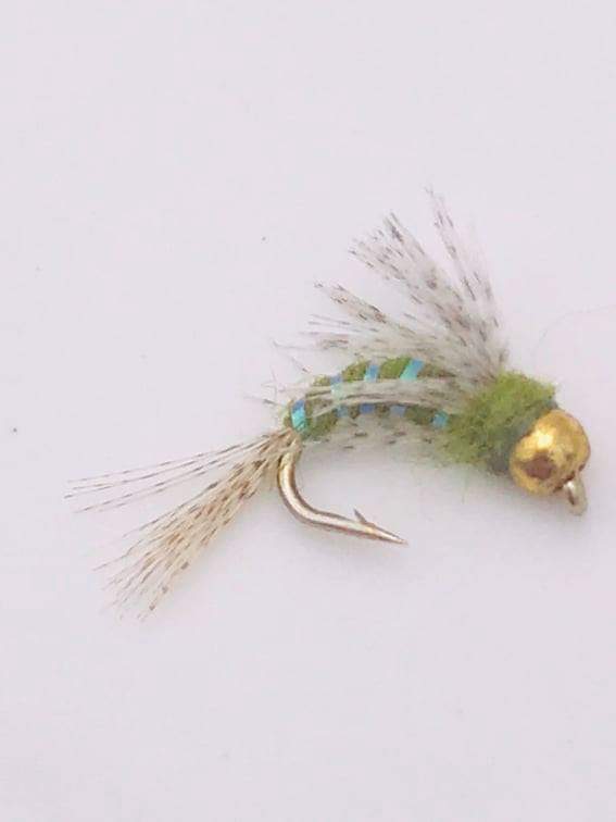received_203782155150990.jpeg TGN BEADHEAD BIRD OF PREY OLIVE NYMPH (PRICE FOR 12 PIECES) - Image 1