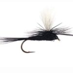 BLACK GNAT PARACHUTE DRY (PRICE FOR 12 PIECS)