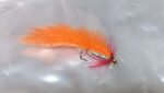 BEADHEAD ORANGE ZONKER   STREAMER   READY TO SHIP (PRICE FOR 12 PIECES)