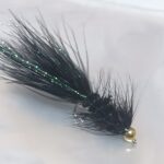 BEADHEAD BLACK ZONKER   STREAMER   READY TO SHIP (PRICE FOR 12 PIECES)