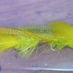 ARTICULATED  GALLOP'S YELLOW BOOGIE MAN STREAMER FLY  ( FOR 12 PIECES)