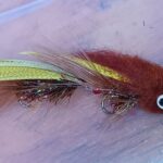 ARTICULATED  GALLOP'S BROWN   BOOGIE MAN STREAMER FLY  ( FOR 12 PIECES)