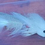 ARTICULATED  GALLOP'S WHITE  BOOGIE MAN STREAMER FLY  ( FOR 12 PIECES)