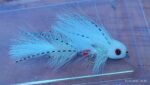 ARTICULATED WHITE SEX DUGION BASS STREAMER READY TO SHIP ( FOR 12 PIECES)